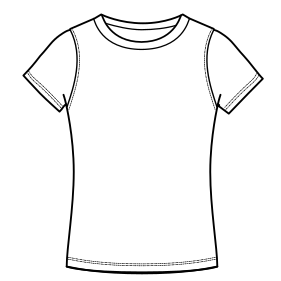 Fashion sewing patterns for LADIES T-Shirts Regular T-Shirt 7502